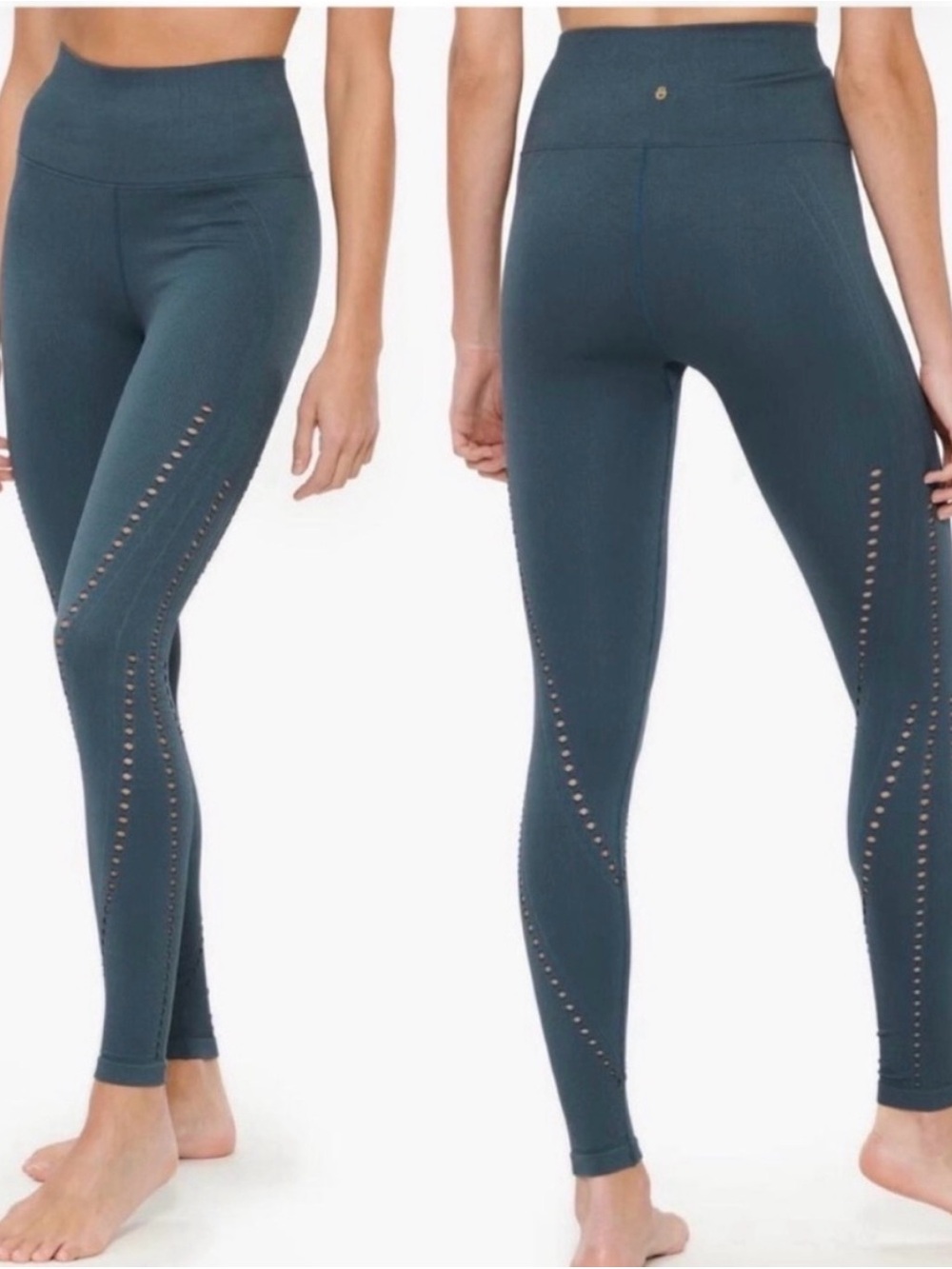 Spiritual Gangster Thea 7/8 Seamless Leggings, accented size medium/large